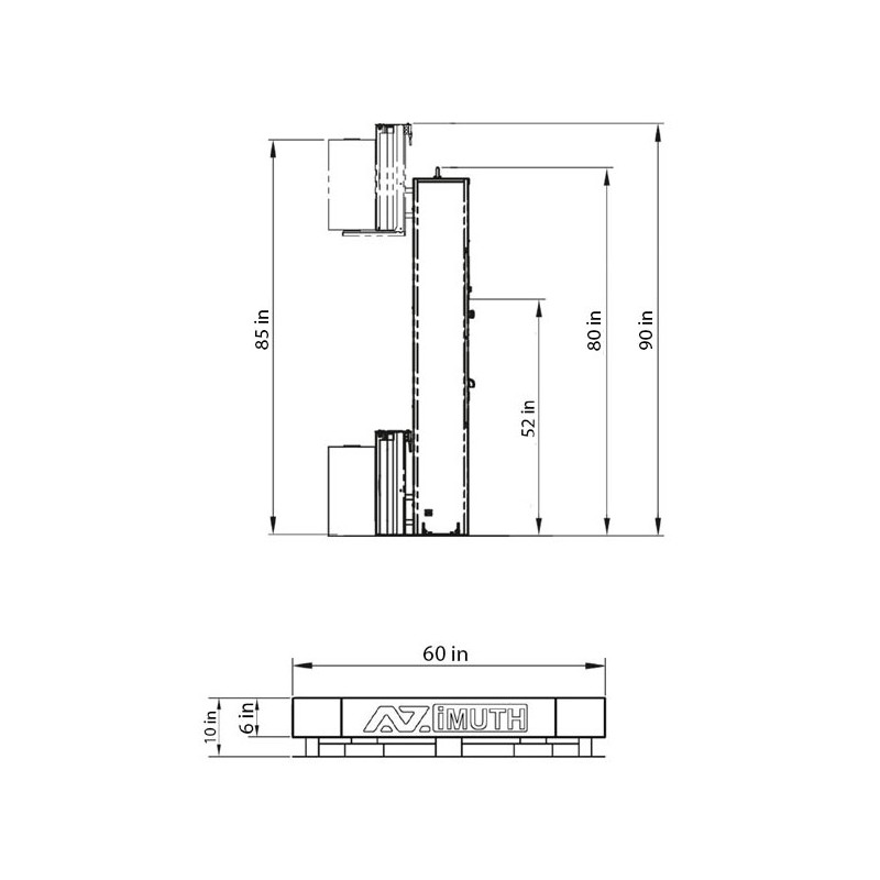 AZIMUTH 3040 High Profile Pallet Wrapper AZIMUTH 3040 High Profile Pallet Wrapper
