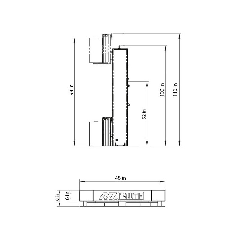 AZIMUTH 3031 High Profile Pallet Wrapper AZIMUTH 3031 High Profile Pallet Wrapper