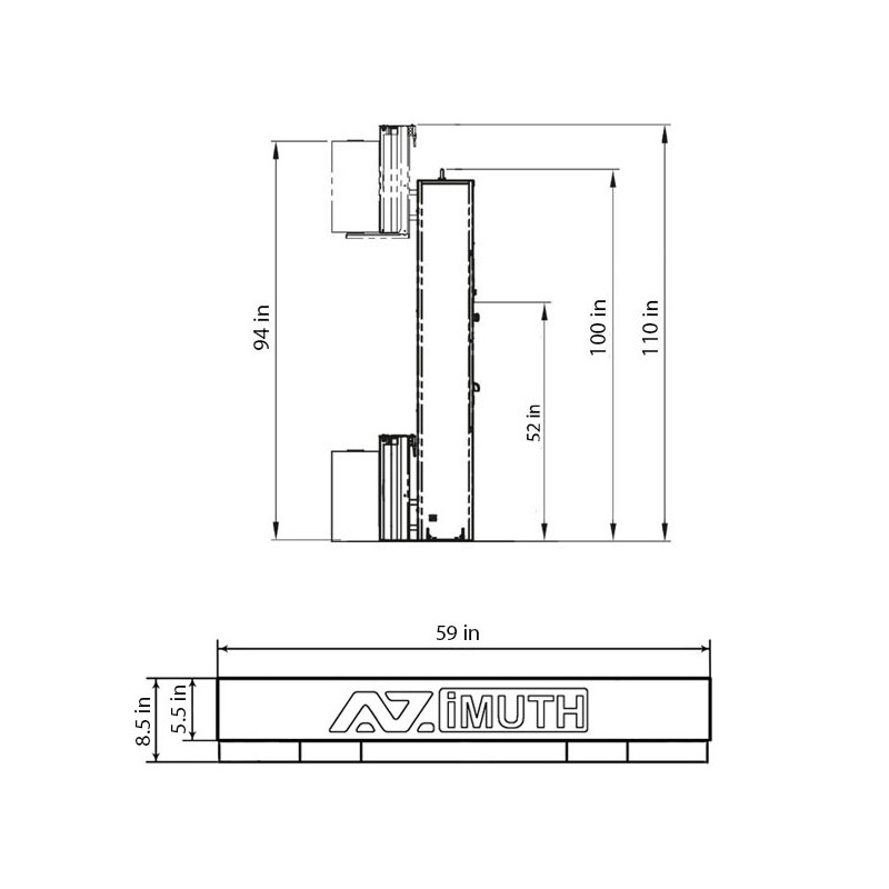 AZIMUTH 3031R High Profile Pallet Wrapper (85"x94")