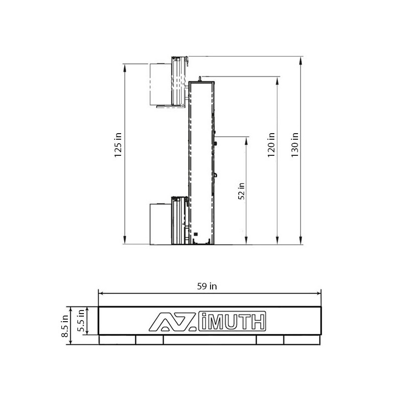 AZIMUTH 3032R High Profile Pallet Wrapper (85"x115")